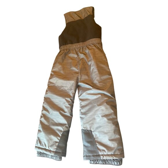 Snozu Kids Insulated Snow Bib Overalls Size 6 Black & Gray Winter - Picture 5 of 5